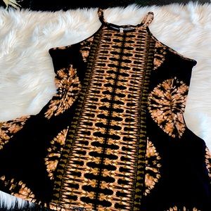 Bleach Dye Mini Dress